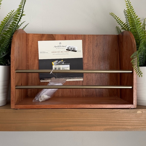 Vinyl Wall Hanging Storage Wood - Hearth & Hand with Magnolia - Picture 1 of 2